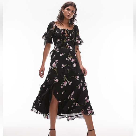 Topshop Floral elegant Dress - Picture 2 of 6